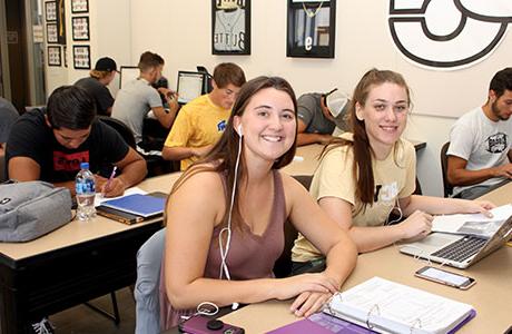 Female Students Smiling